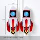 Handcrafted Acacia Wood Rocket Cupboard Handles Set